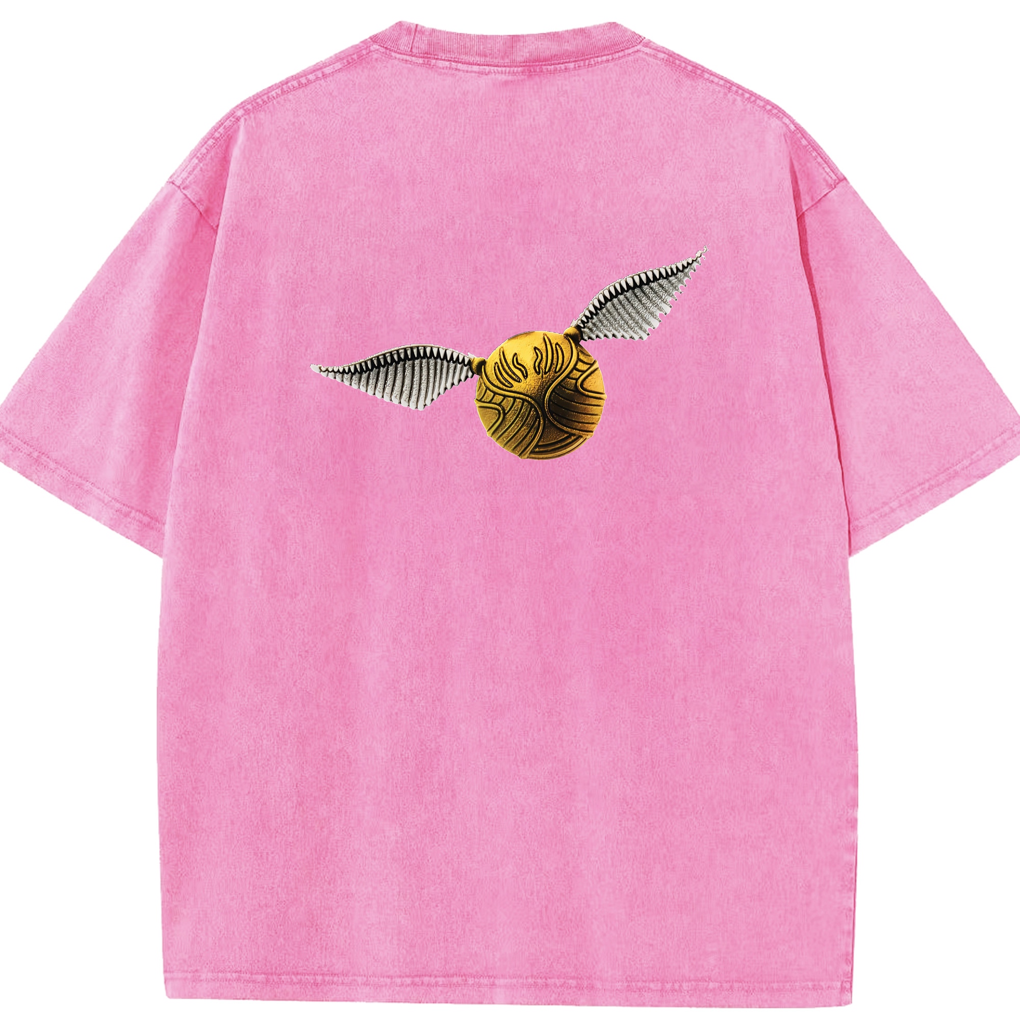 （画像用） Harry Potter ハリー・ポッターシリーズ 綿100% ヴィンテージ風 半袖Tシャツ（背面プリント）